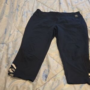 Fila Kids Navy Blue Leggings with Striped Detail